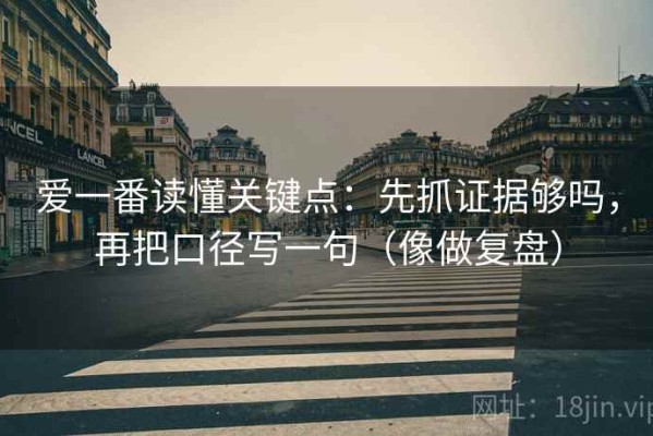 爱一番读懂关键点：先抓证据够吗，再把口径写一句（像做复盘）